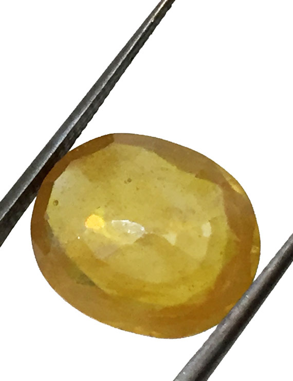 10.21 ct/11.35 ratti Natural Certified Bangkok Pukhraj/Yellow Sapphire
